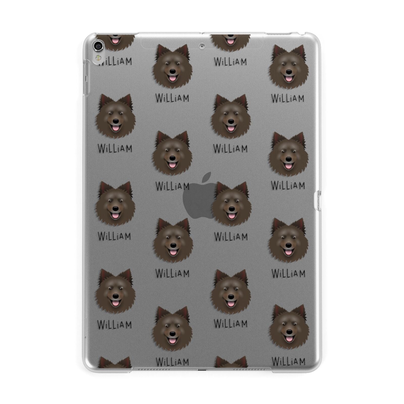 Swedish Lapphund Icon with Name Apple iPad Silver Case