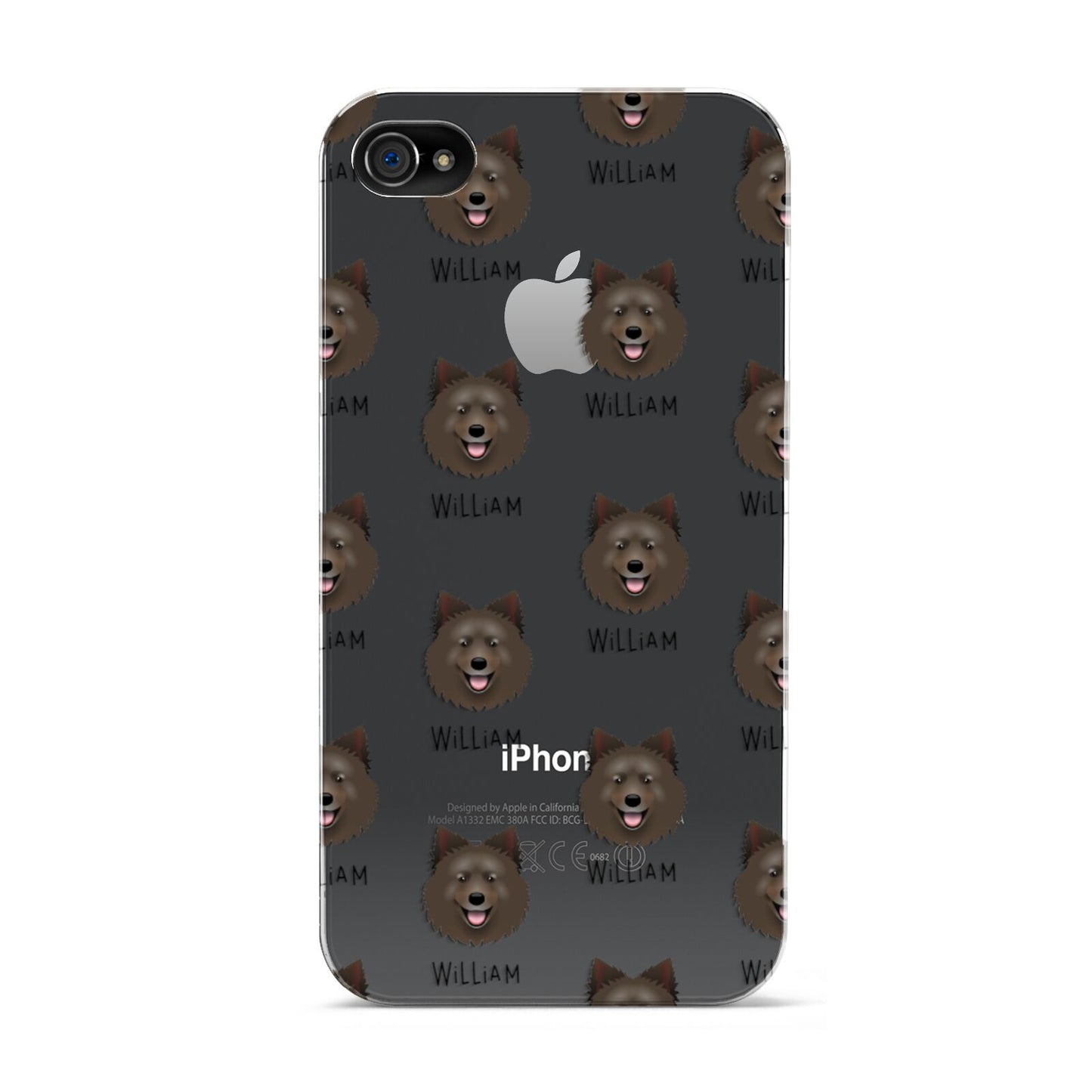 Swedish Lapphund Icon with Name Apple iPhone 4s Case