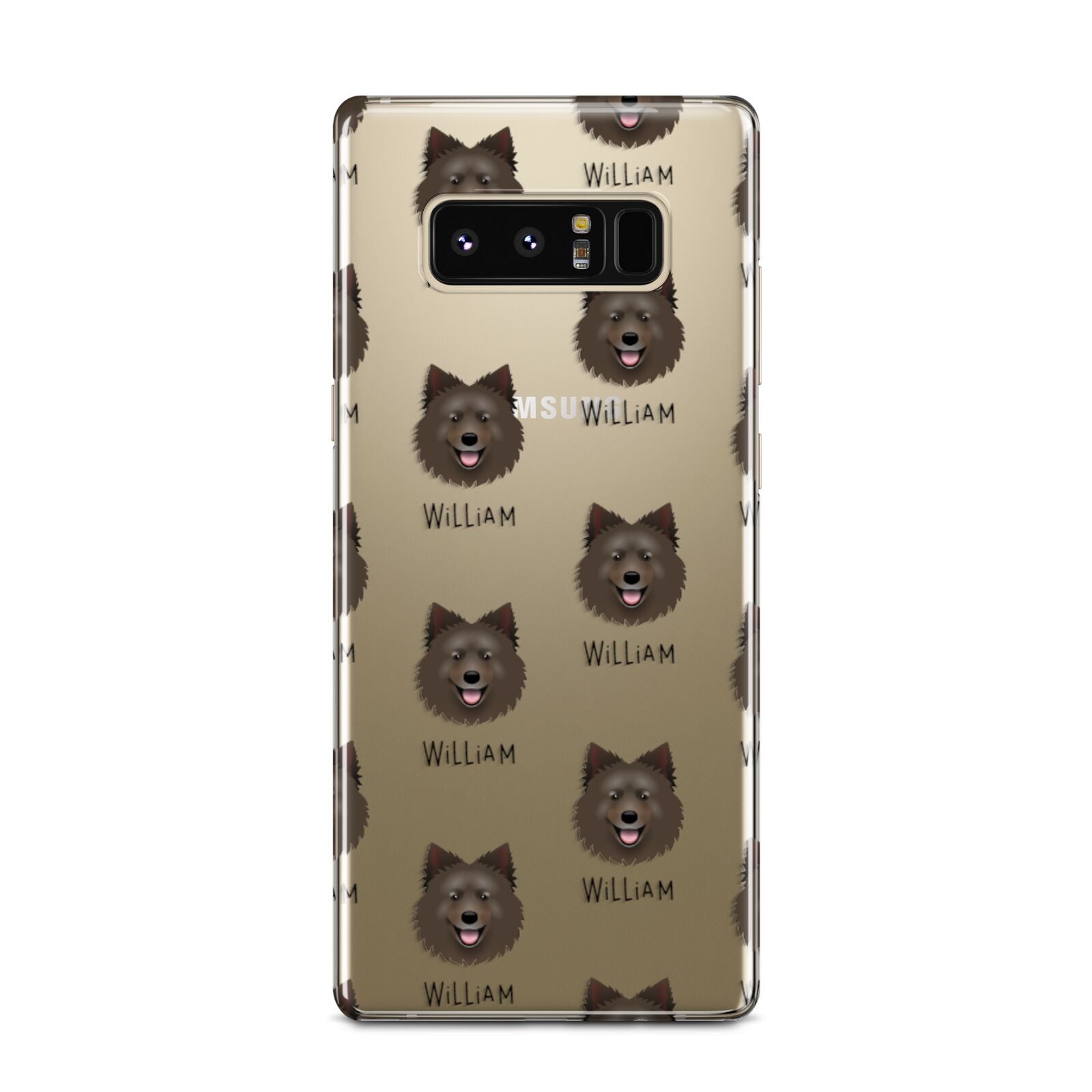 Swedish Lapphund Icon with Name Samsung Galaxy Note 8 Case