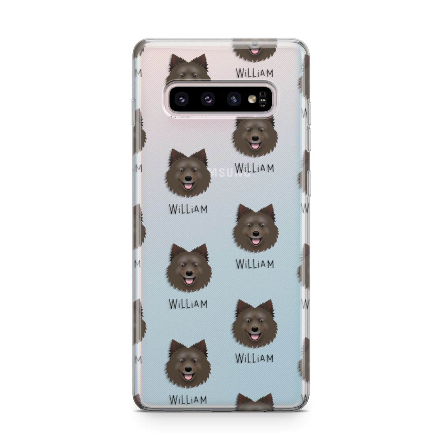Swedish Lapphund Icon with Name Samsung Galaxy S10 Plus Case