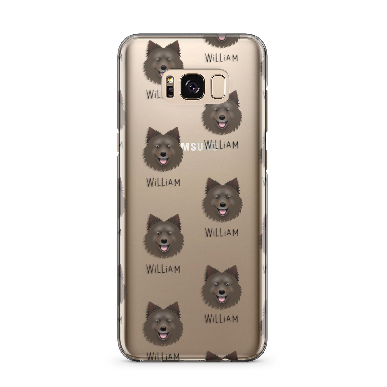 Swedish Lapphund Icon with Name Samsung Galaxy S8 Plus Case