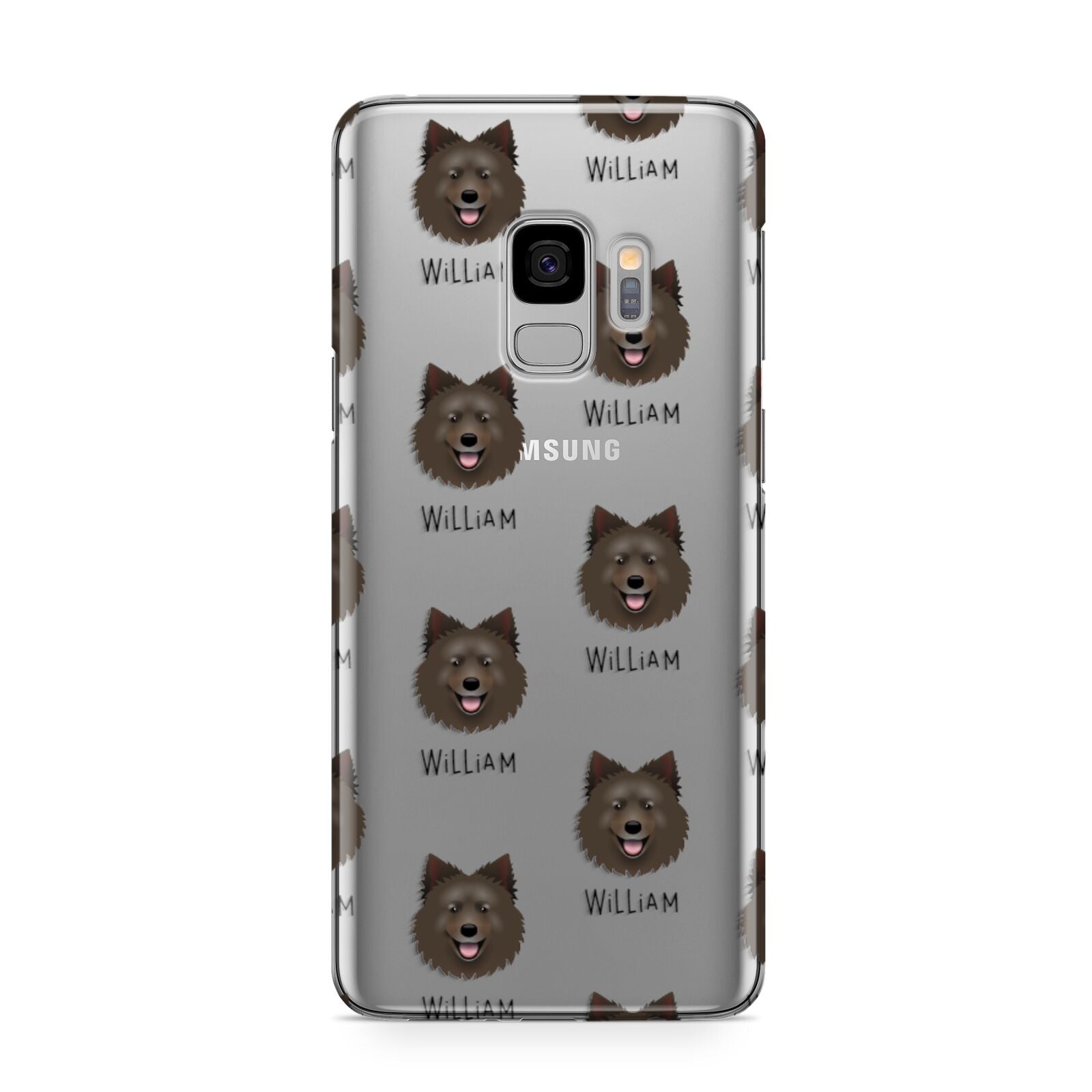 Swedish Lapphund Icon with Name Samsung Galaxy S9 Case