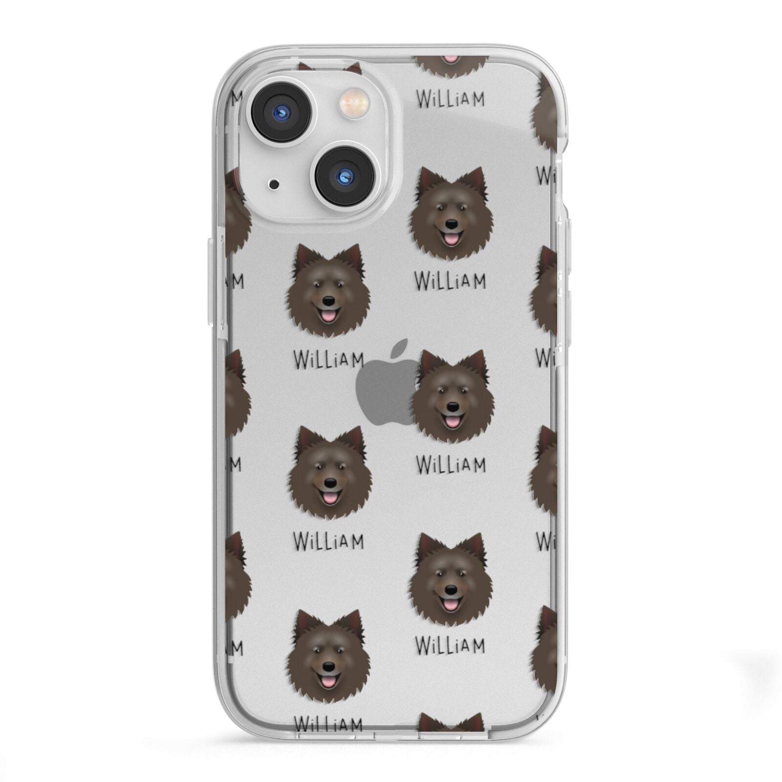 Swedish Lapphund Icon with Name iPhone 13 Mini TPU Impact Case with White Edges