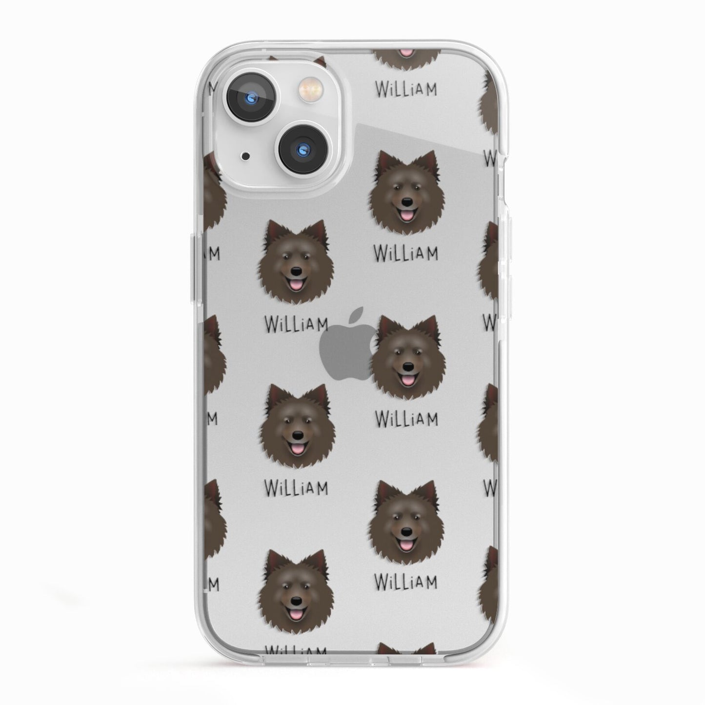 Swedish Lapphund Icon with Name iPhone 13 TPU Impact Case with White Edges