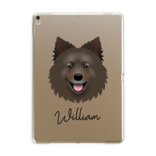 Swedish Lapphund Personalised Apple iPad Gold Case