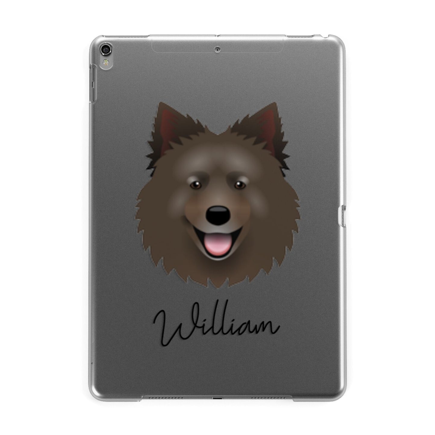 Swedish Lapphund Personalised Apple iPad Grey Case