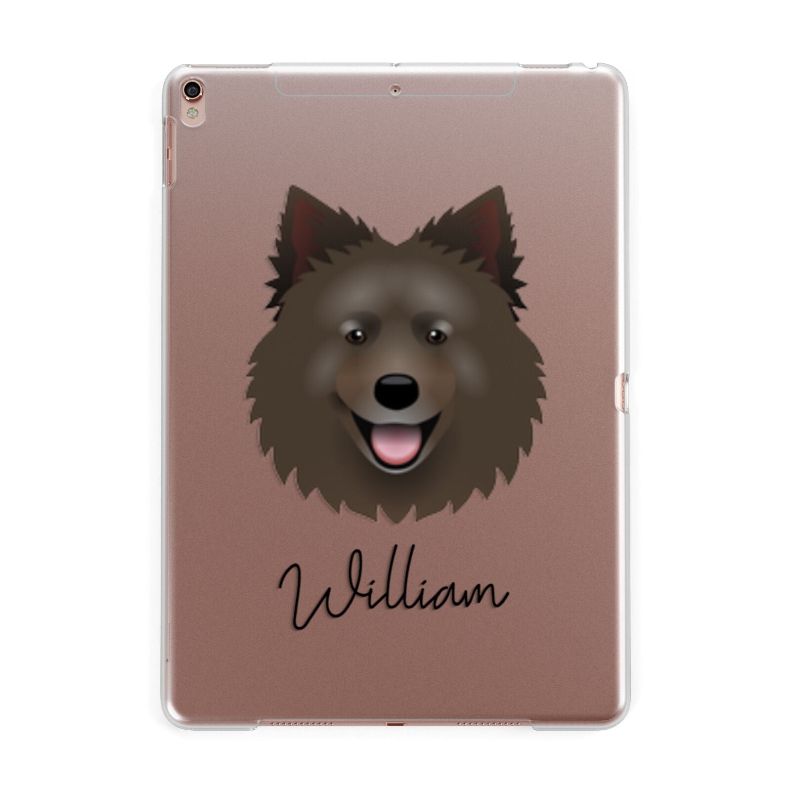 Swedish Lapphund Personalised Apple iPad Rose Gold Case