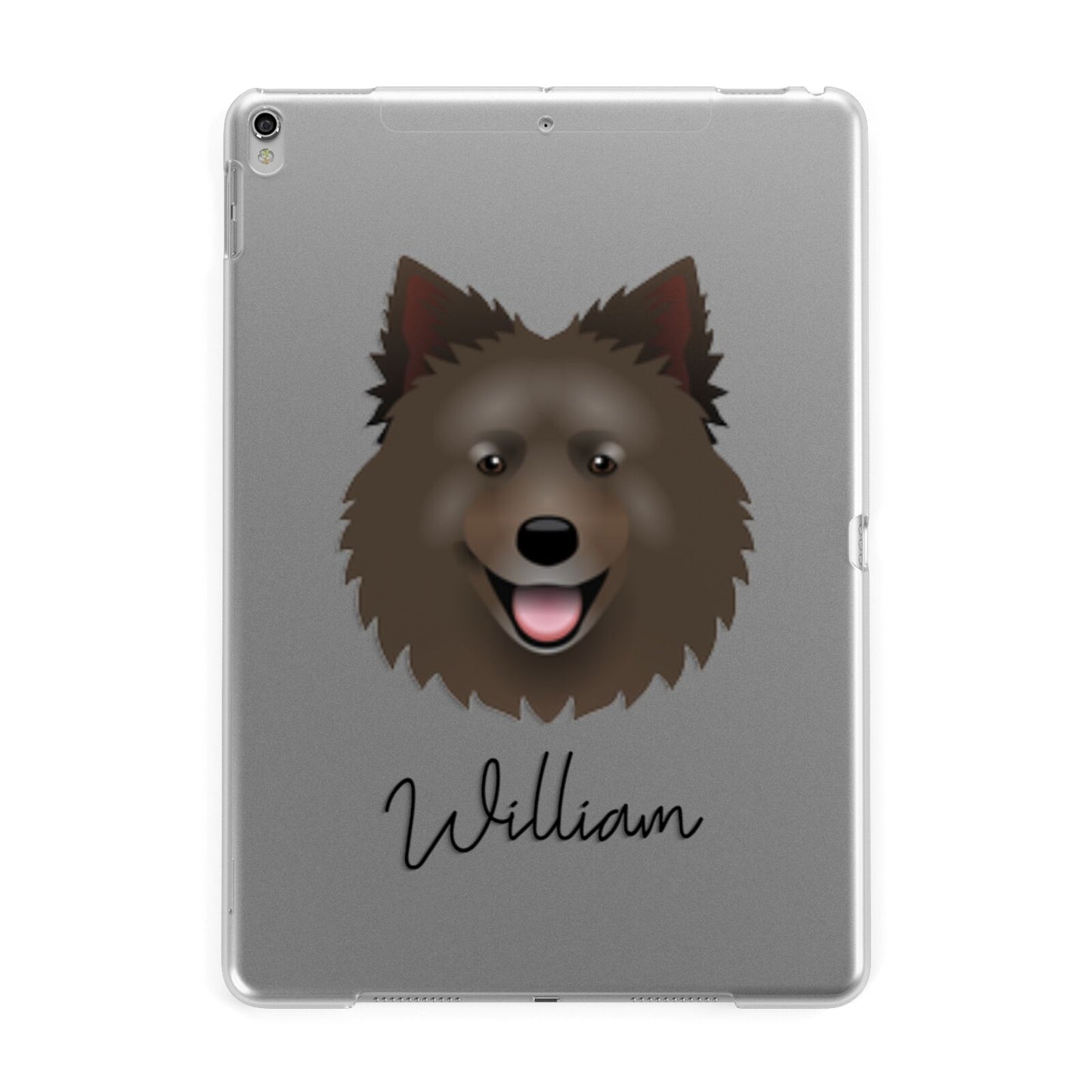 Swedish Lapphund Personalised Apple iPad Silver Case