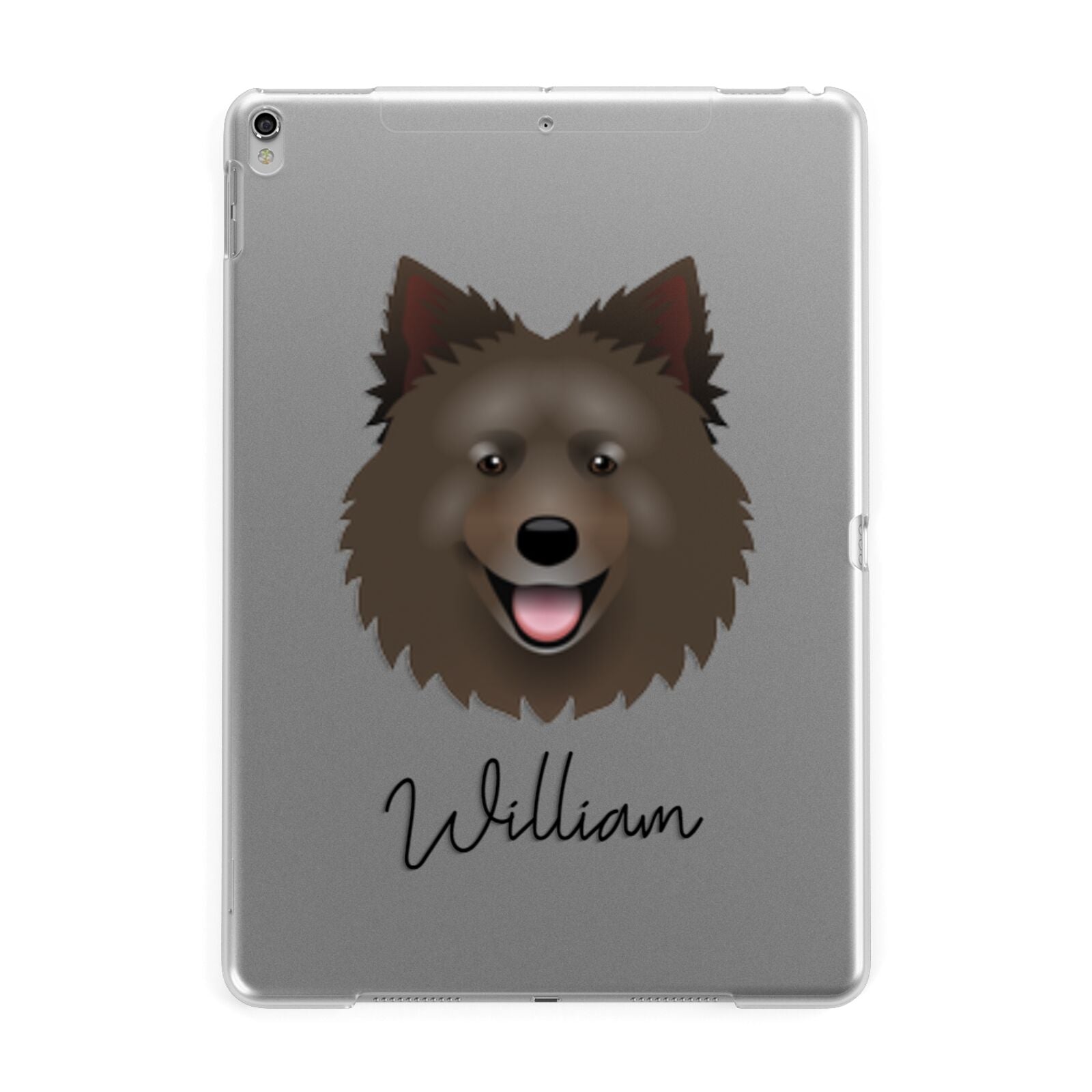 Swedish Lapphund Personalised Apple iPad Silver Case