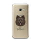 Swedish Lapphund Personalised Samsung Galaxy A3 2017 Case on gold phone