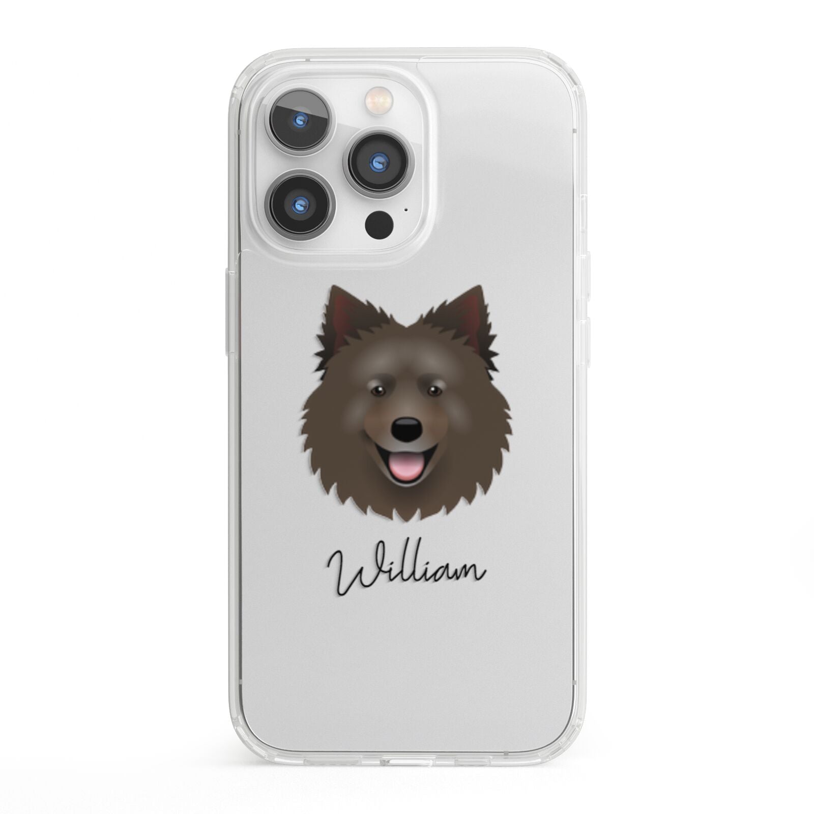 Swedish Lapphund Personalised iPhone 13 Pro Clear Bumper Case