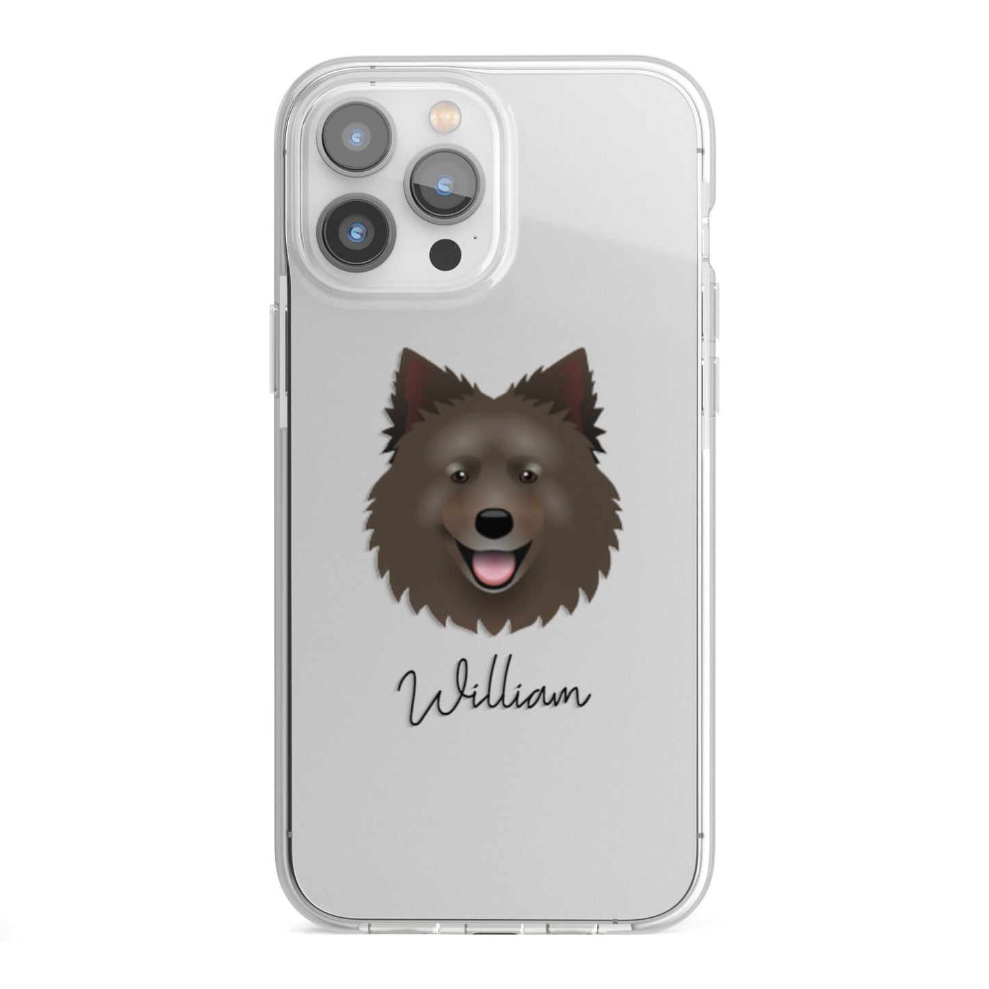 Swedish Lapphund Personalised iPhone 13 Pro Max TPU Impact Case with White Edges