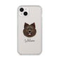 Swedish Lapphund Personalised iPhone 14 Plus Clear Tough Case Starlight