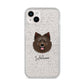 Swedish Lapphund Personalised iPhone 14 Plus Glitter Tough Case Starlight