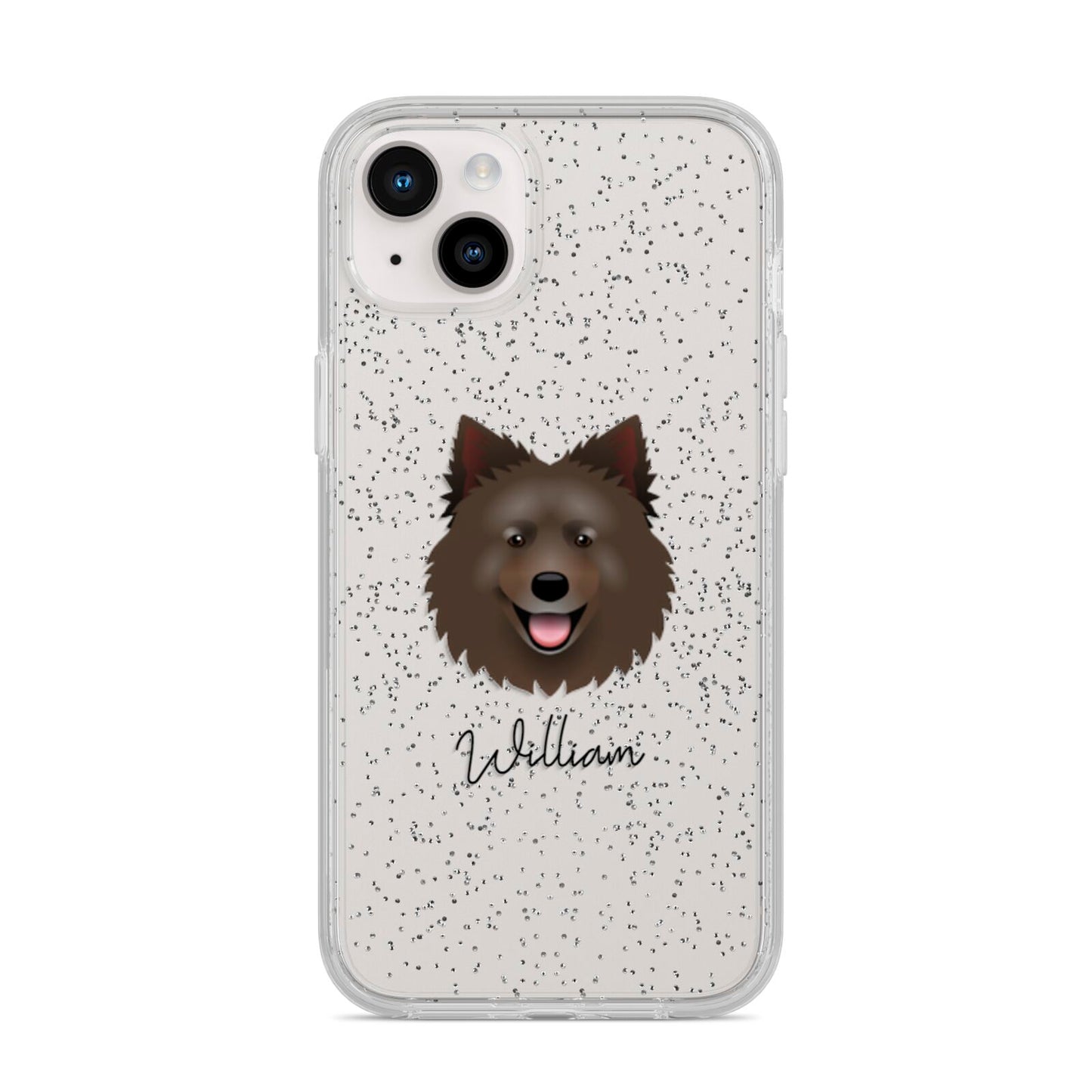 Swedish Lapphund Personalised iPhone 14 Plus Glitter Tough Case Starlight