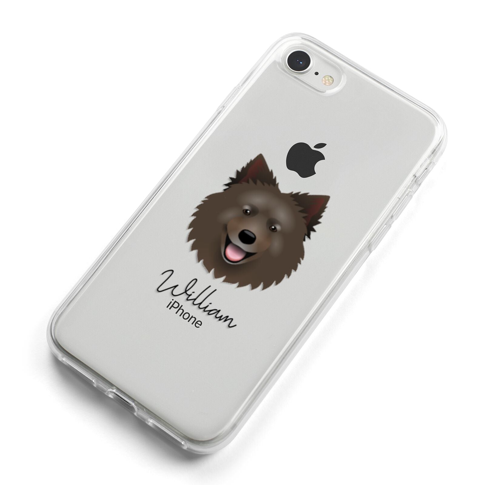 Swedish Lapphund Personalised iPhone 8 Bumper Case on Silver iPhone Alternative Image