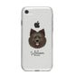Swedish Lapphund Personalised iPhone 8 Bumper Case on Silver iPhone