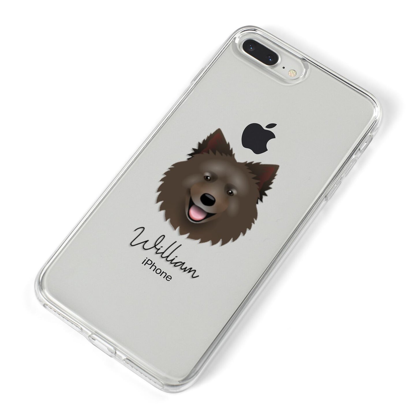 Swedish Lapphund Personalised iPhone 8 Plus Bumper Case on Silver iPhone Alternative Image