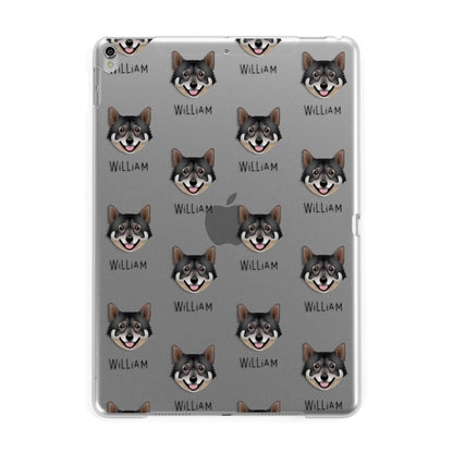 Swedish Vallhund Icon with Name Apple iPad Silver Case