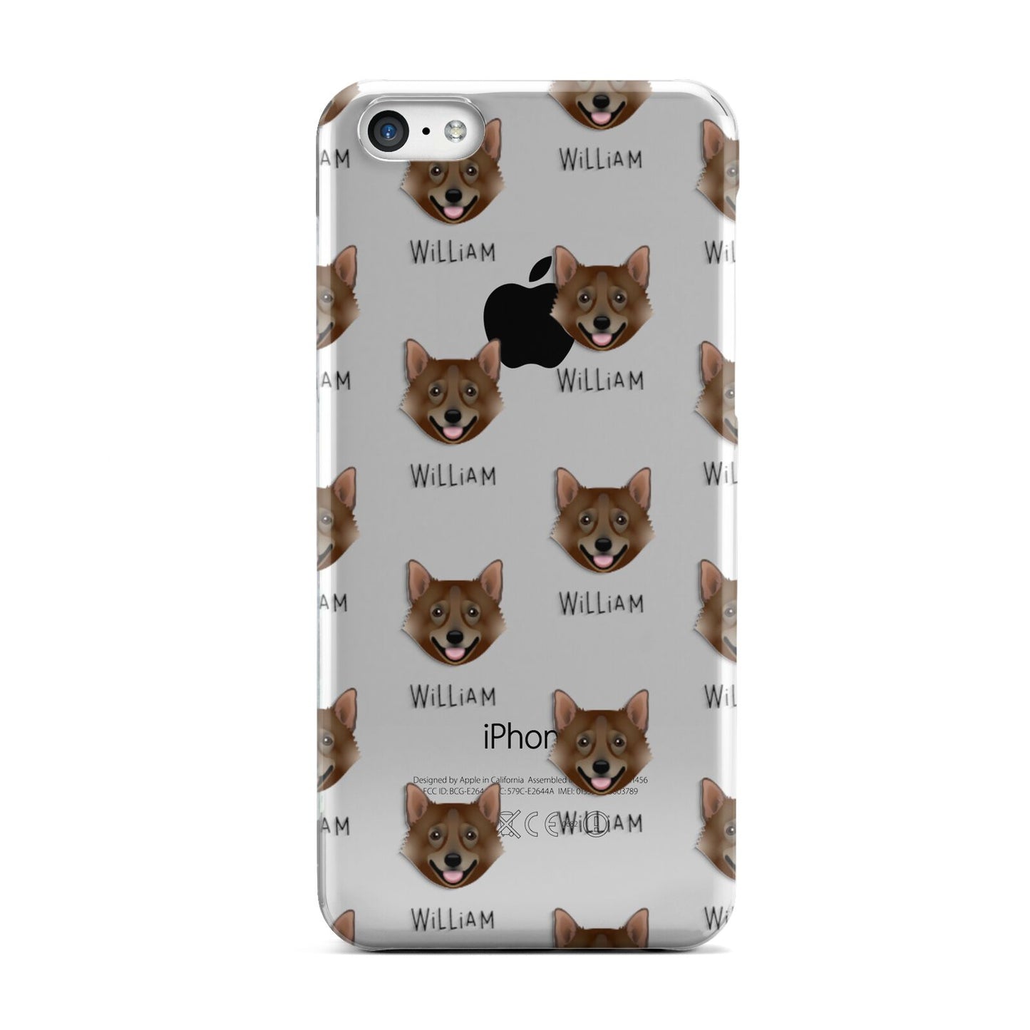 Swedish Vallhund Icon with Name Apple iPhone 5c Case