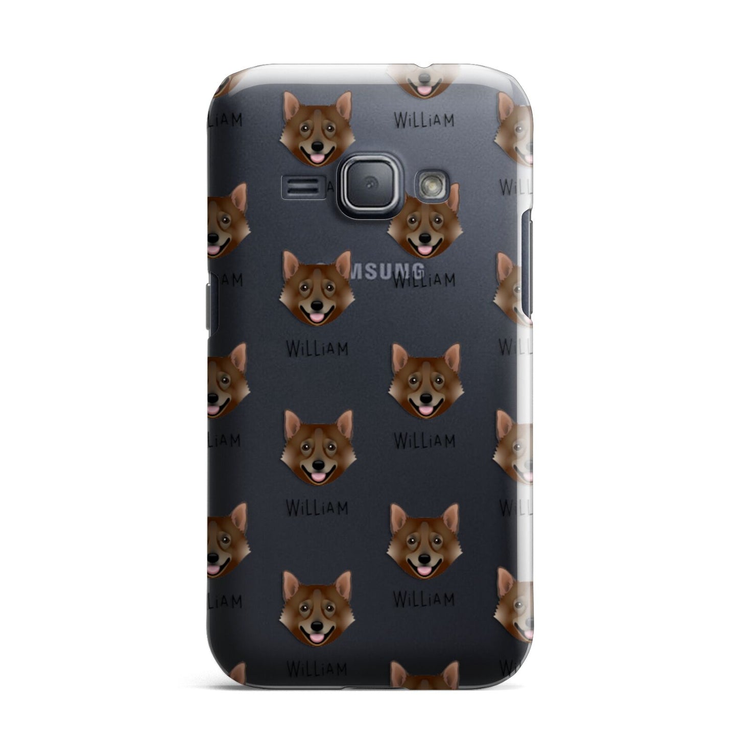 Swedish Vallhund Icon with Name Samsung Galaxy J1 2016 Case
