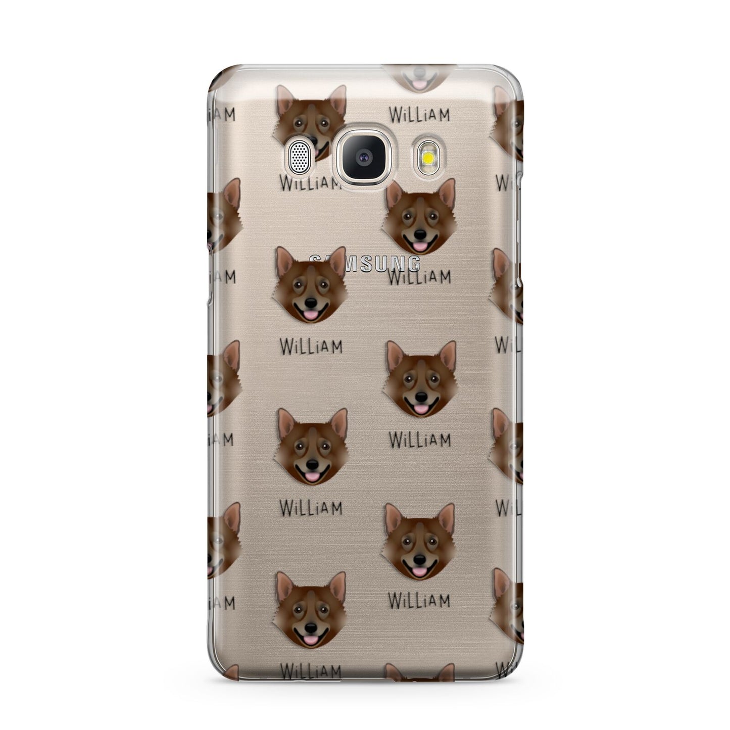 Swedish Vallhund Icon with Name Samsung Galaxy J5 2016 Case