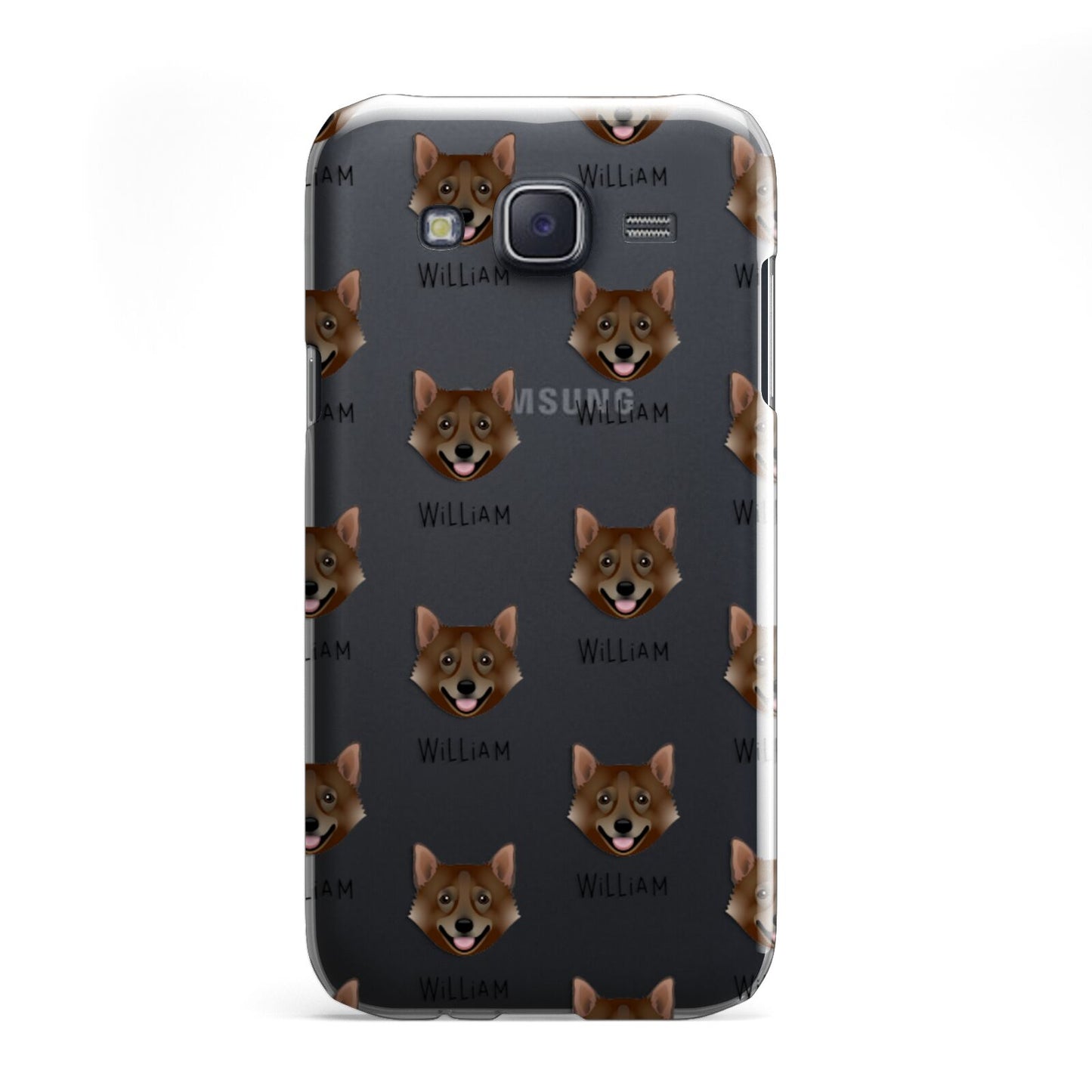Swedish Vallhund Icon with Name Samsung Galaxy J5 Case