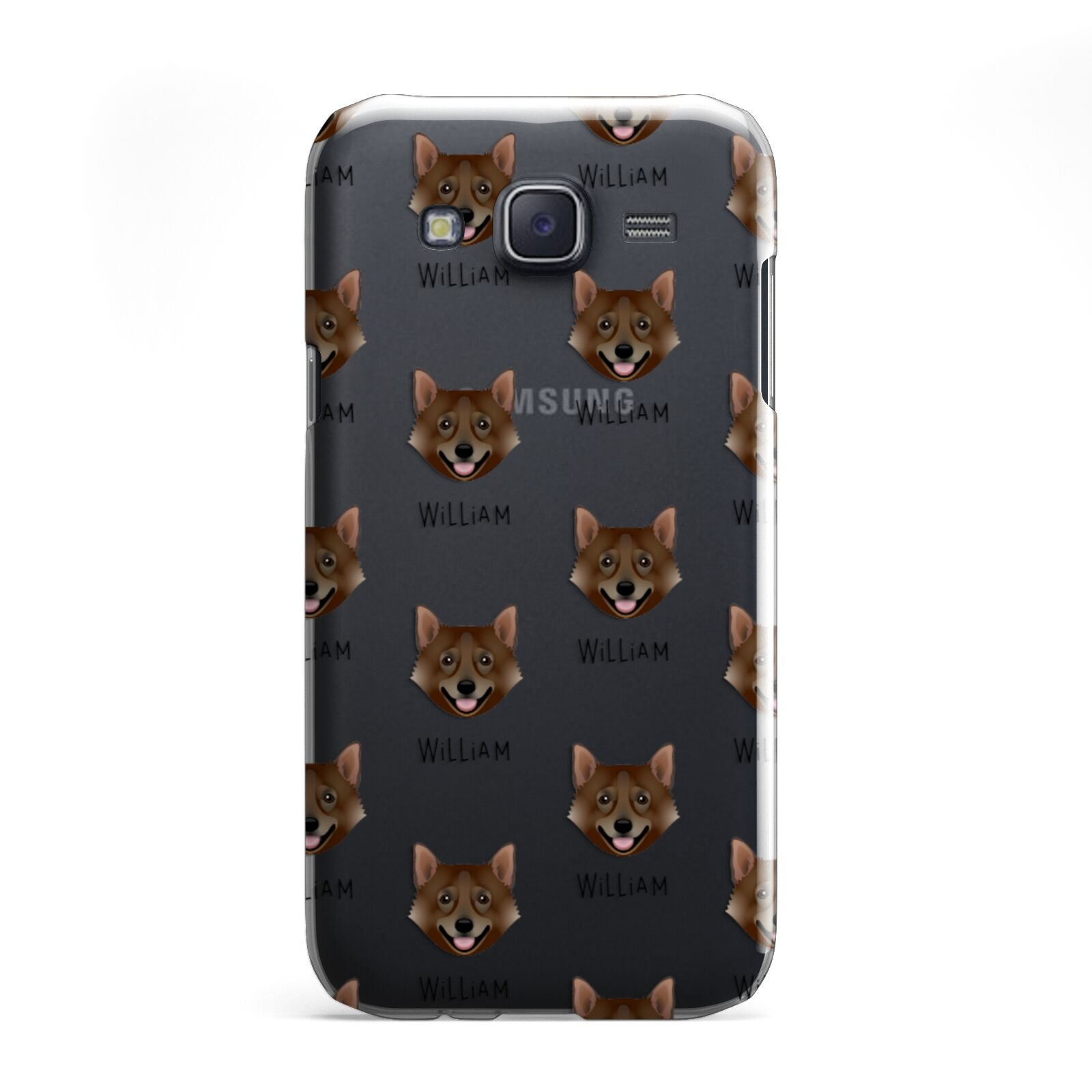 Swedish Vallhund Icon with Name Samsung Galaxy J5 Case