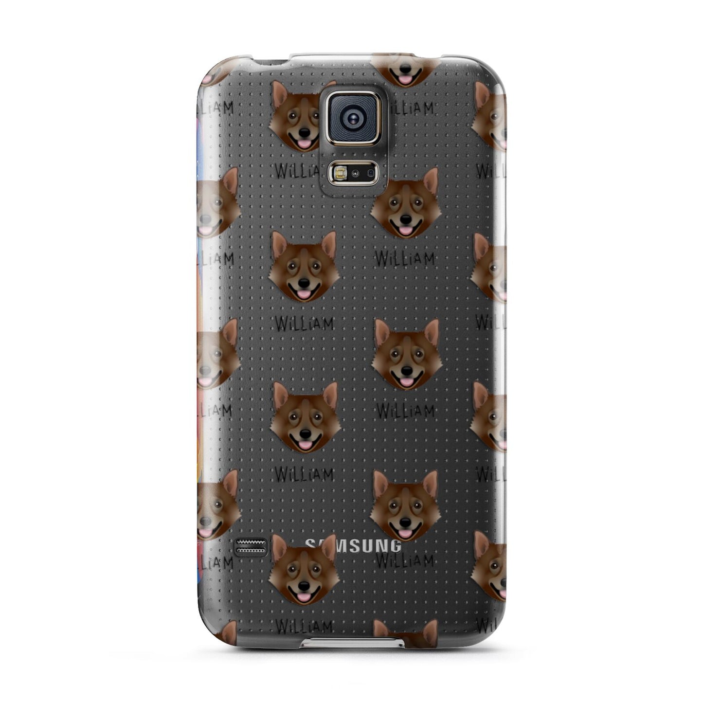 Swedish Vallhund Icon with Name Samsung Galaxy S5 Case