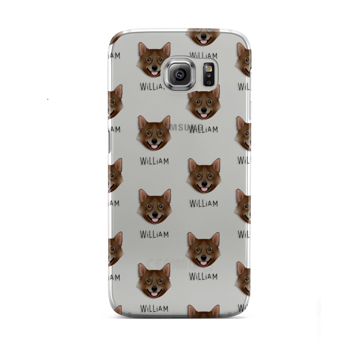 Swedish Vallhund Icon with Name Samsung Galaxy S6 Case