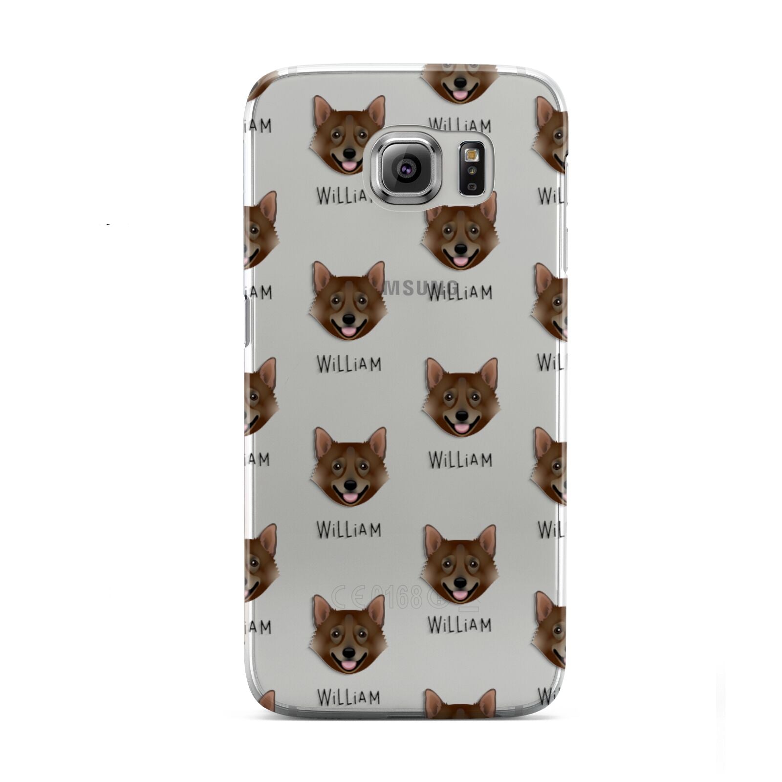 Swedish Vallhund Icon with Name Samsung Galaxy S6 Case