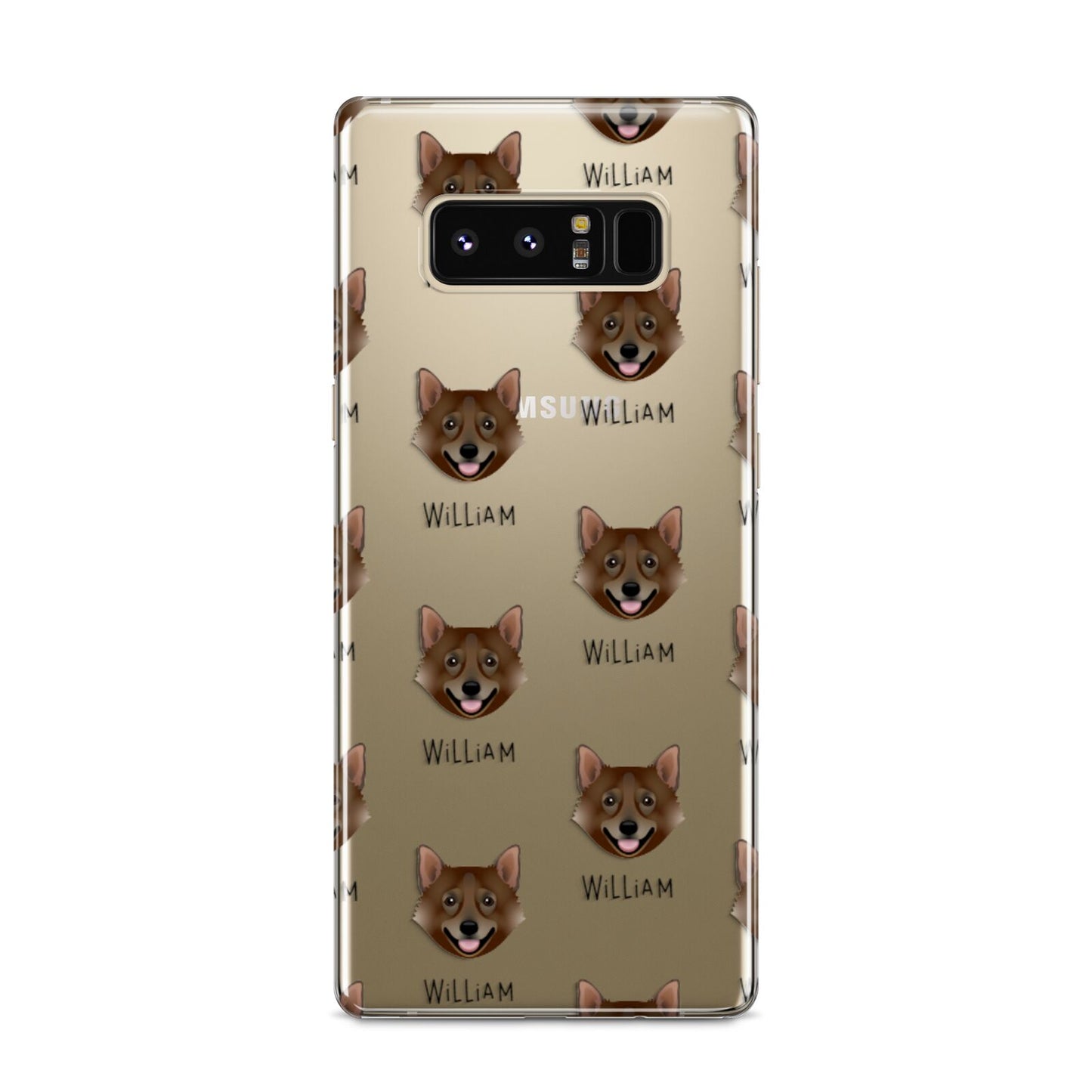 Swedish Vallhund Icon with Name Samsung Galaxy S8 Case