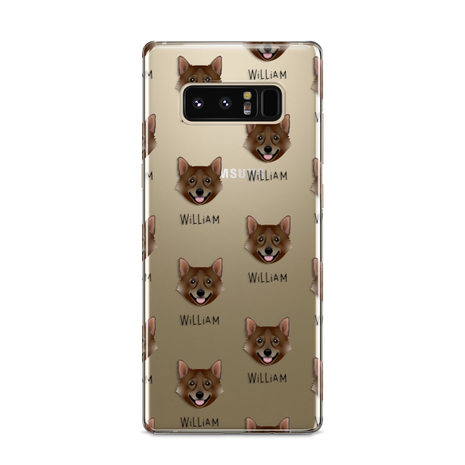 Swedish Vallhund Icon with Name Samsung Galaxy S8 Case