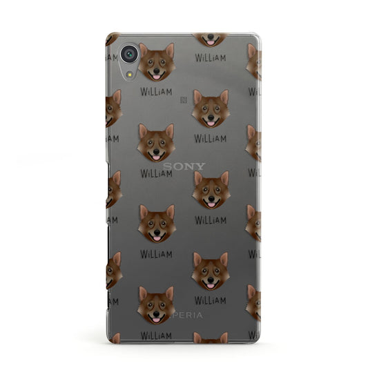 Swedish Vallhund Icon with Name Sony Xperia Case