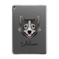 Swedish Vallhund Personalised Apple iPad Grey Case