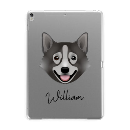 Swedish Vallhund Personalised Apple iPad Silver Case