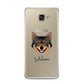 Swedish Vallhund Personalised Samsung Galaxy A3 2016 Case on gold phone