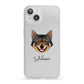 Swedish Vallhund Personalised iPhone 13 Clear Bumper Case