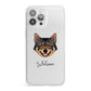 Swedish Vallhund Personalised iPhone 13 Pro Max Clear Bumper Case
