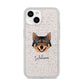 Swedish Vallhund Personalised iPhone 14 Glitter Tough Case Starlight