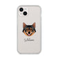 Swedish Vallhund Personalised iPhone 14 Plus Clear Tough Case Starlight