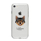 Swedish Vallhund Personalised iPhone 8 Bumper Case on Silver iPhone