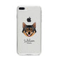 Swedish Vallhund Personalised iPhone 8 Plus Bumper Case on Silver iPhone