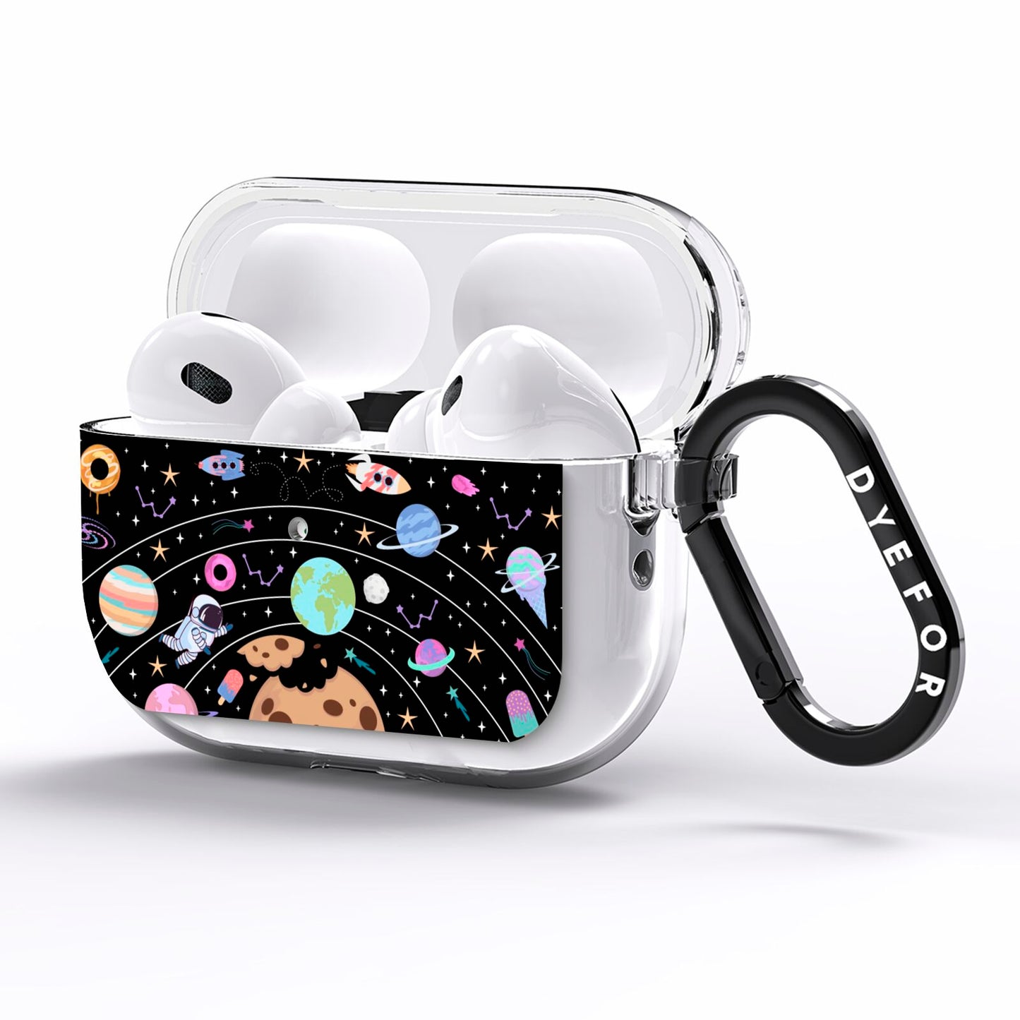 Sweet Celestial Scene AirPods Pro Clear Case Side Image