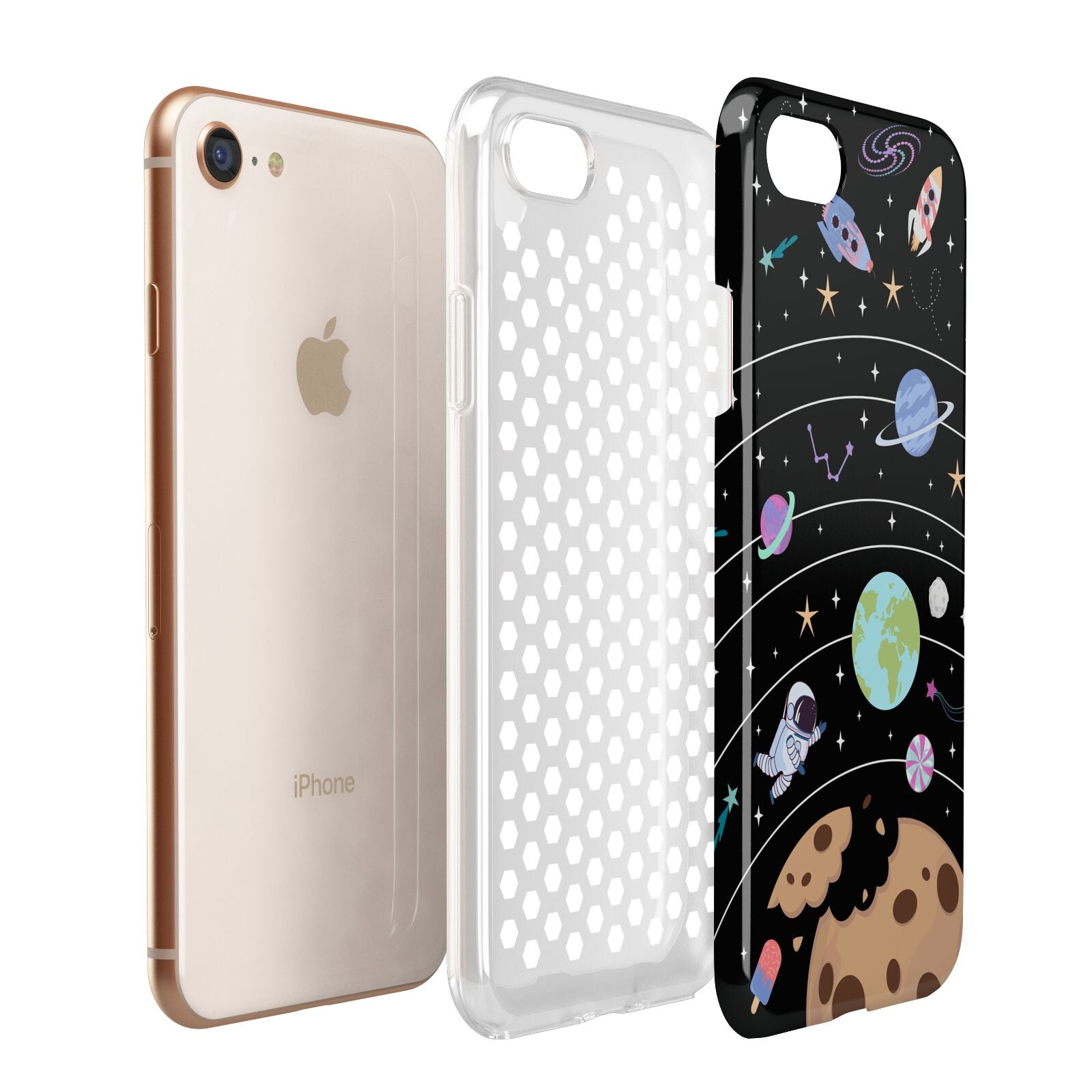 Sweet Celestial Scene Apple iPhone 7 8 3D Tough Case Expanded View