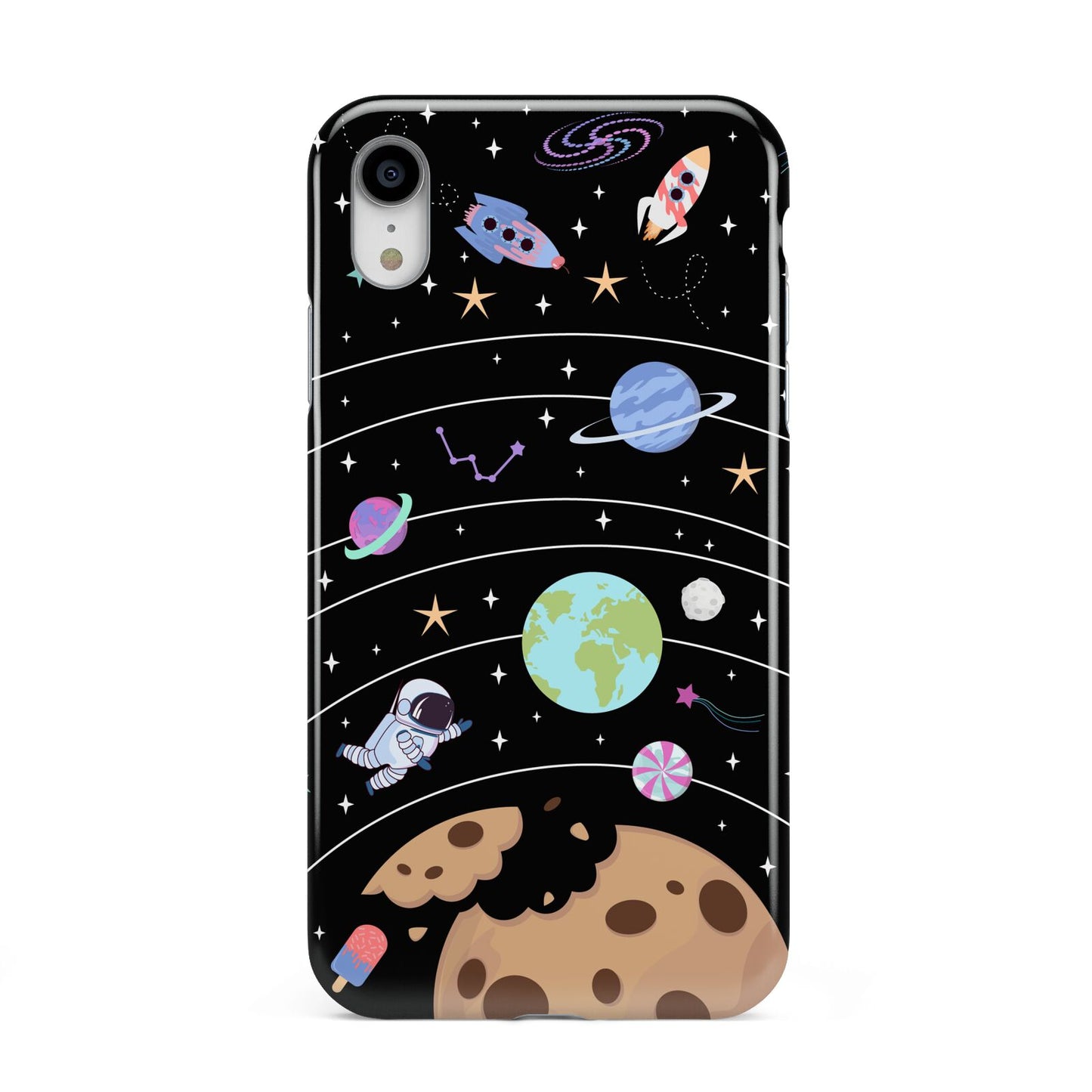 Sweet Celestial Scene Apple iPhone XR White 3D Tough Case