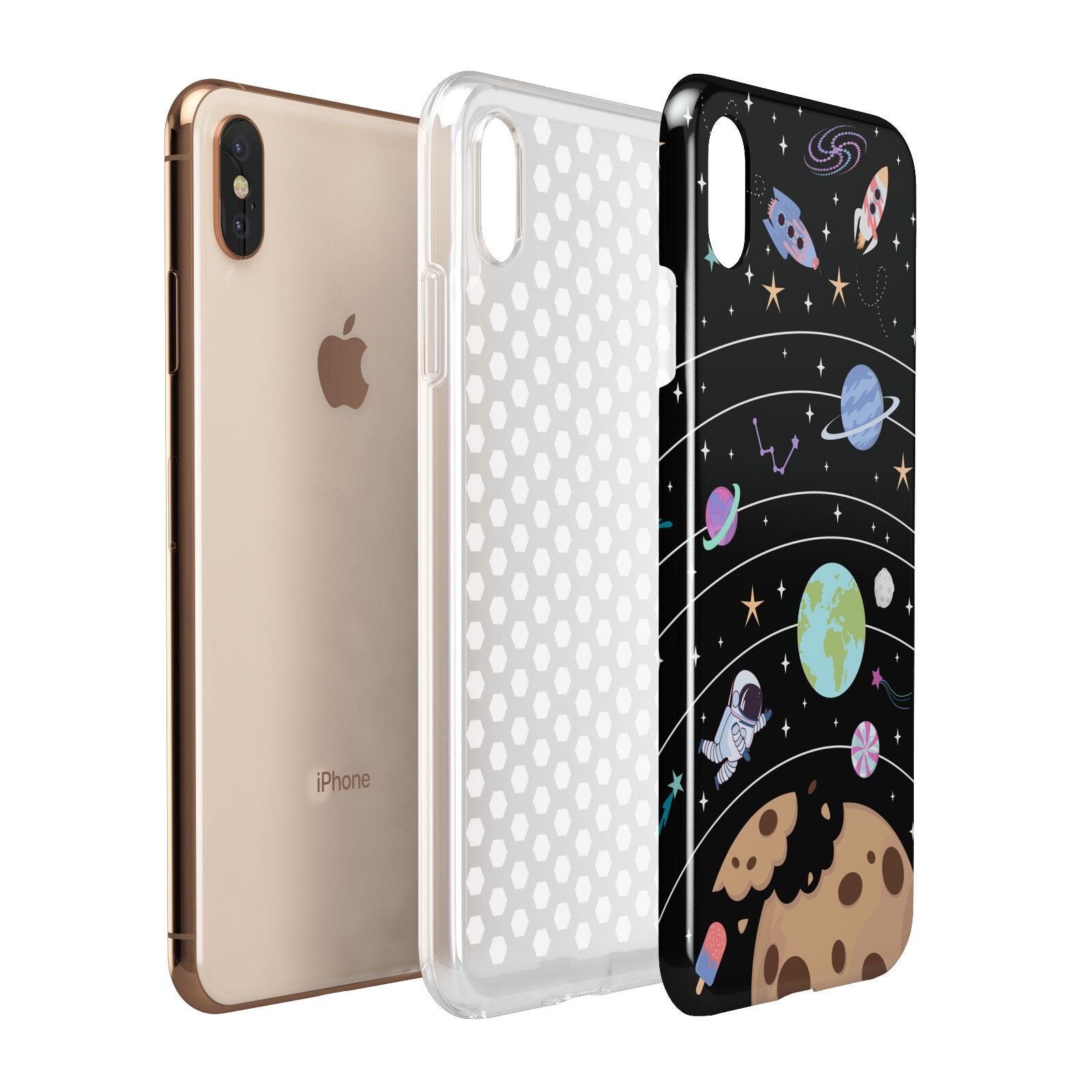 Sweet Celestial Scene Apple iPhone Xs Max 3D Tough Case Expanded View
