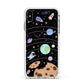 Sweet Celestial Scene Apple iPhone Xs Max Impact Case White Edge on Silver Phone