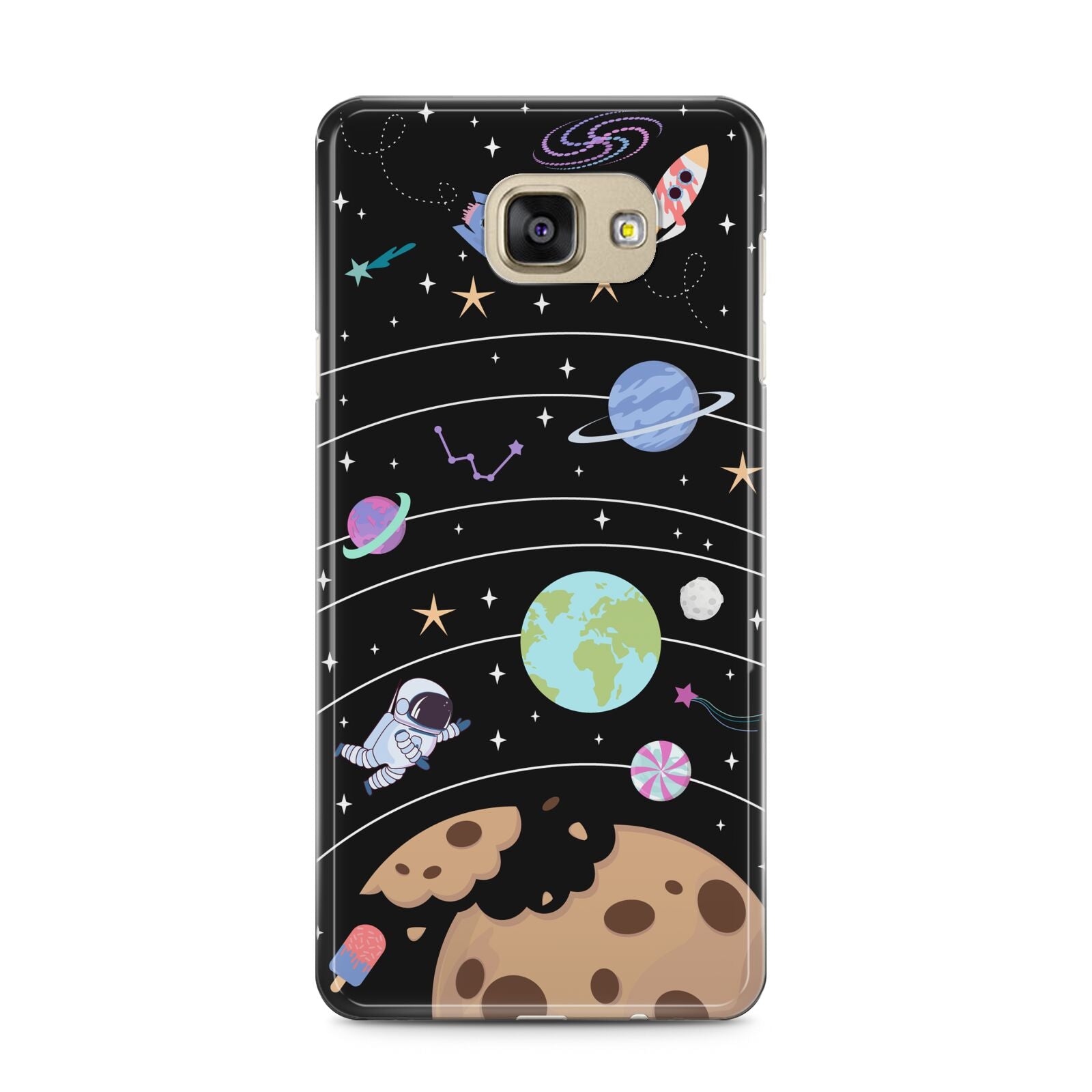 Sweet Celestial Scene Samsung Galaxy A5 2016 Case on gold phone