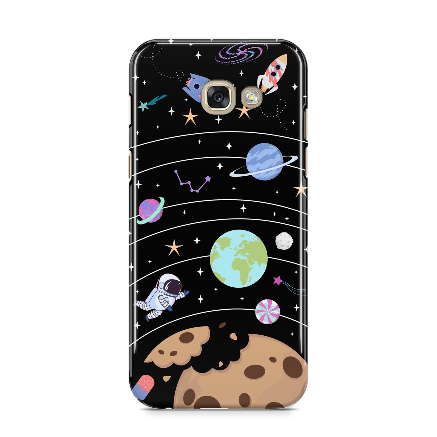 Sweet Celestial Scene Samsung Galaxy A5 2017 Case on gold phone